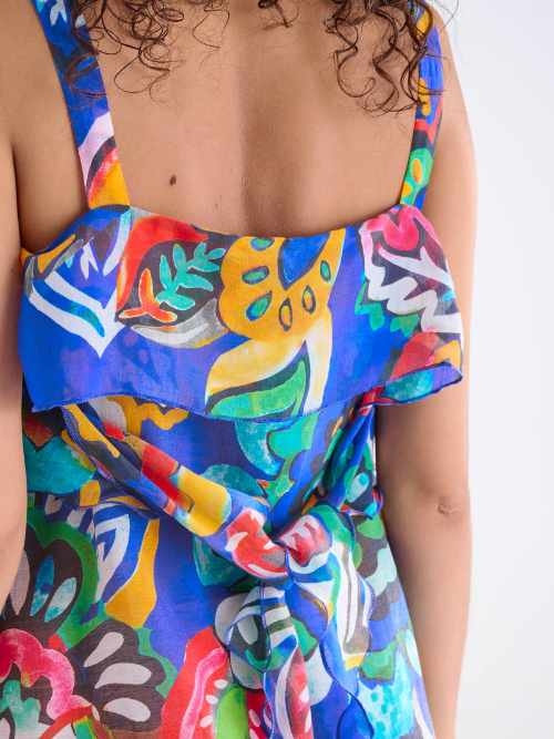 Lisca Swimwear Mexico blue/print beach dress