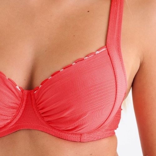 Lisca Swimwear Panama red soft-cup bikini bra