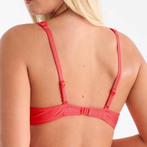 Lisca Swimwear Panama red soft-cup bikini bra