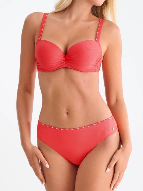 Lisca Swimwear Panama red padded bikini bra