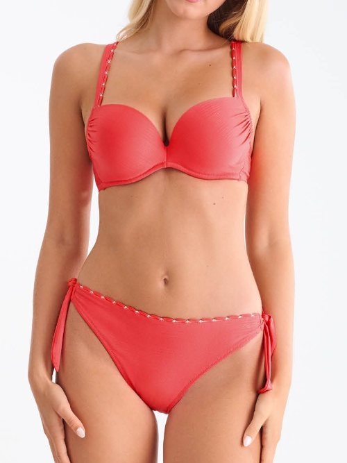 Lisca Swimwear Panama red push up bikini bra