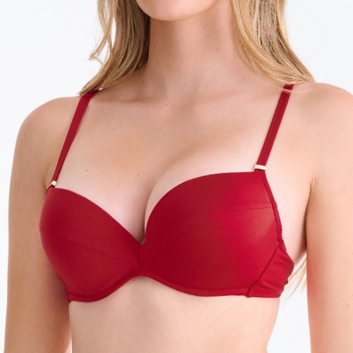 Lisca Swimwear Portofino red push up bikini bra