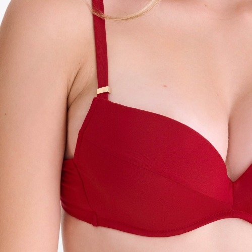 Lisca Swimwear Portofino red push up bikini bra