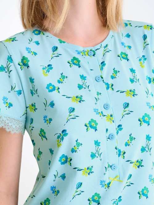 Lisca Bloomy blue nightdress