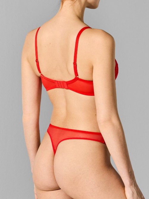 Sapph Charlotte red padded bra