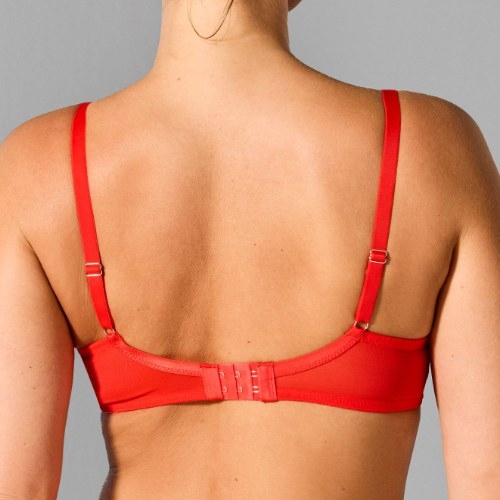Sapph Charlotte red padded bra