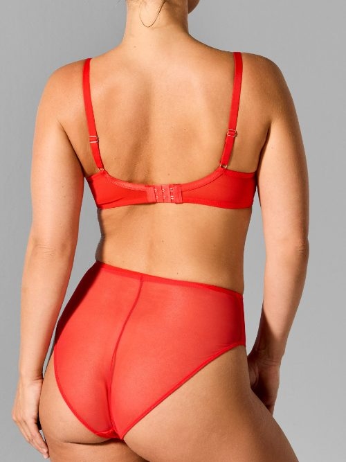 Sapph Charlotte red padded bra