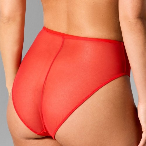 Sapph High Society red high waist brief
