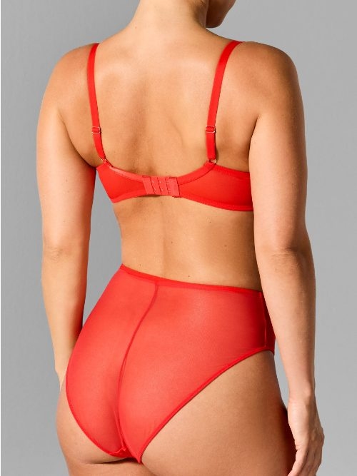Sapph High Society red high waist brief