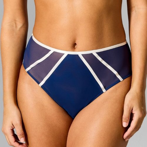 Sapph High Society navy blue high waist brief