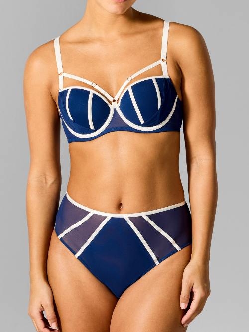 Sapph High Society navy blue high waist brief