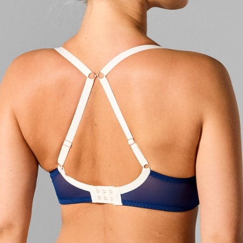 Sapph Geraldine navy blue padded bra