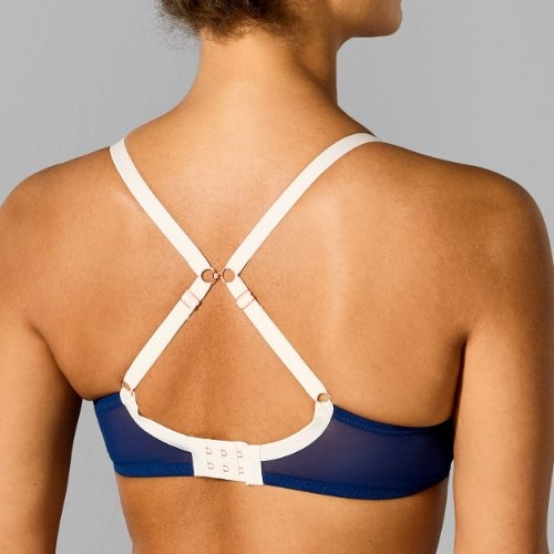 Sapph Geraldine navy blue non-padded bra