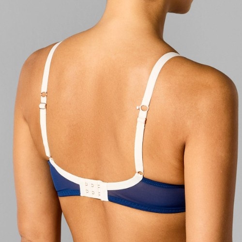 Sapph Geraldine navy blue non-padded bra