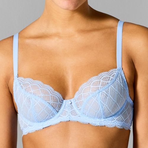 Sapph Nadia blue non-padded bra