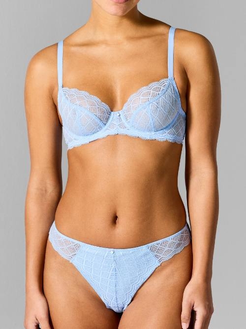 Sapph Nadia blue non-padded bra