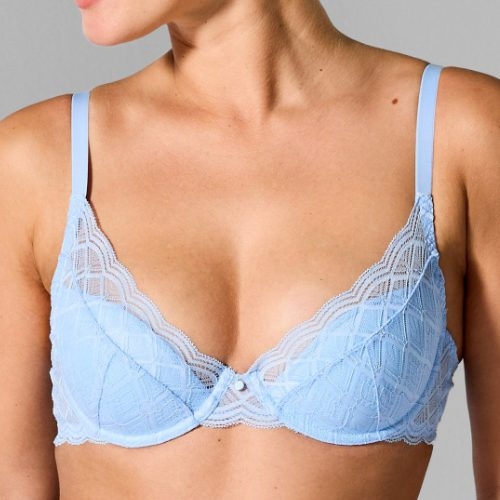 Sapph Nadia blue padded bra