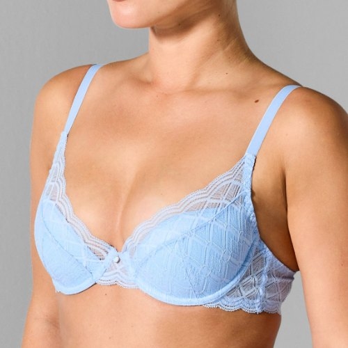 Sapph Nadia blue padded bra