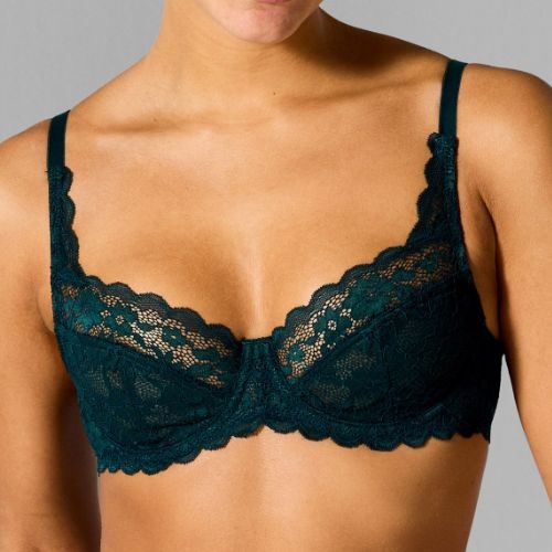 Sapph Madelon green non-padded bra