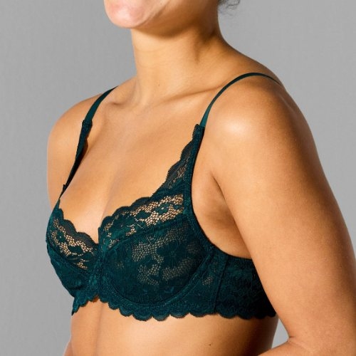 Sapph Madelon green non-padded bra
