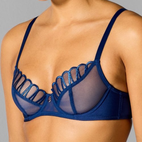 Sapph Lara navy blue padded bra