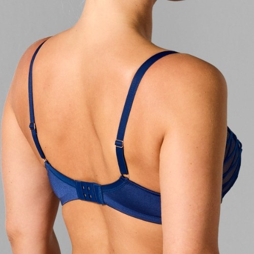 Sapph Lara navy blue padded bra