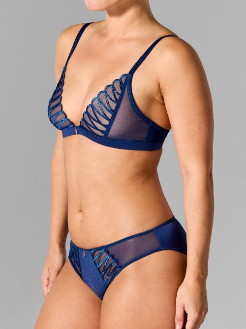Sapph Lara navy blue non-padded bra