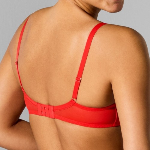 Sapph Birdie red padded bra