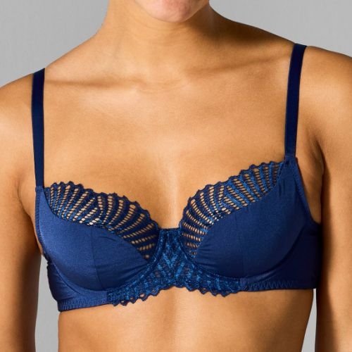 Sapph Birdie navy blue padded bra