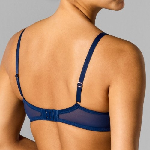 Sapph Birdie navy blue padded bra