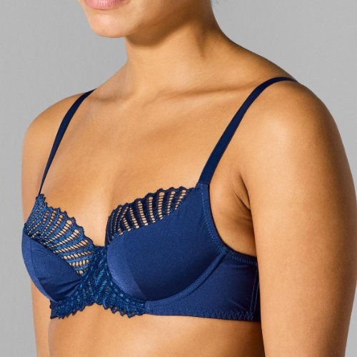 Sapph Birdie navy blue padded bra