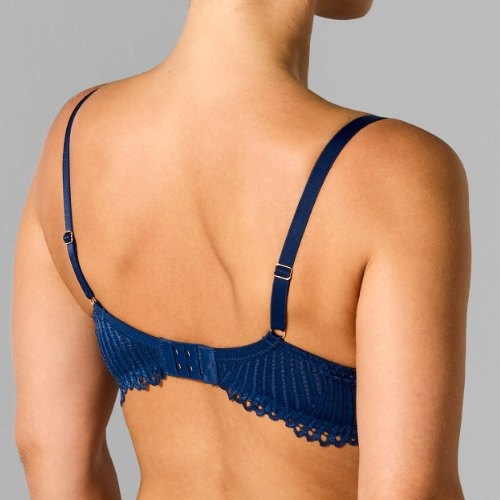 Sapph Birdie navy blue padded bra