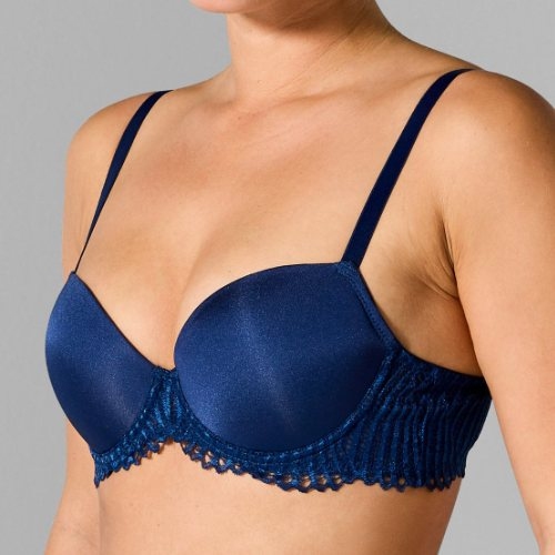 Sapph Birdie navy blue padded bra
