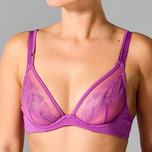 Sapph Michelle purple non-padded bra