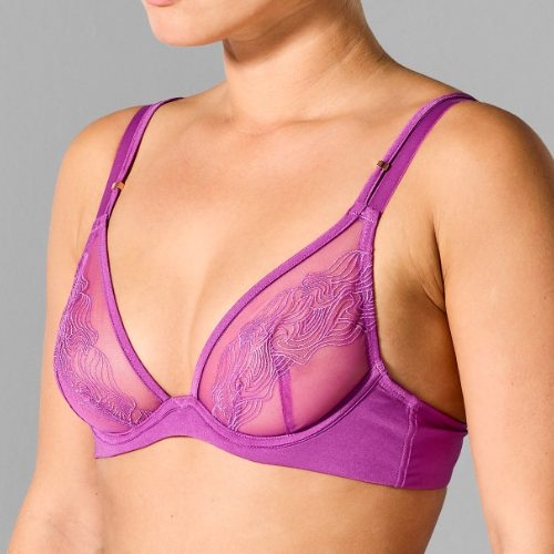 Sapph Michelle purple non-padded bra