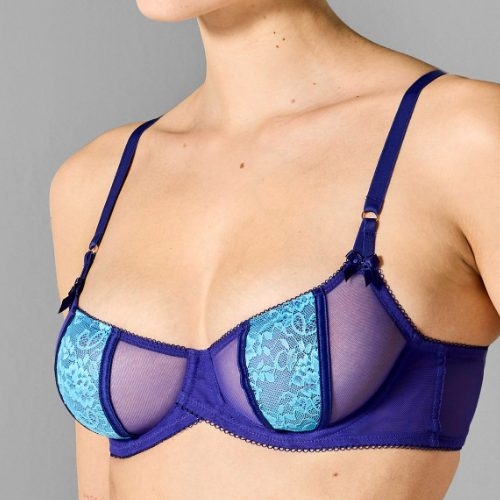 Sapph Heleen blue non-padded bra