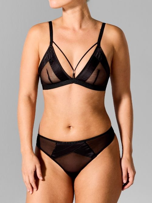 Sapph Lisette black non-padded bra
