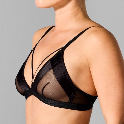 Sapph Lisette black non-padded bra