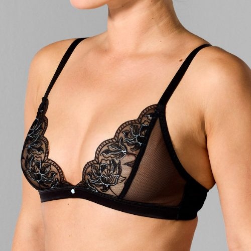 Sapph Chan black non-padded bra