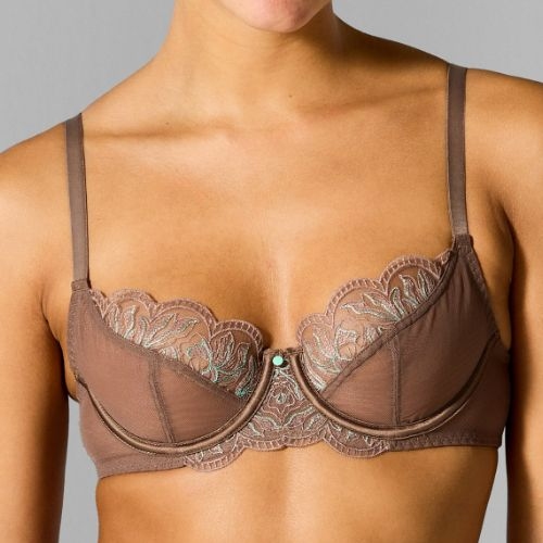 Sapph Chan mole grey non-padded bra