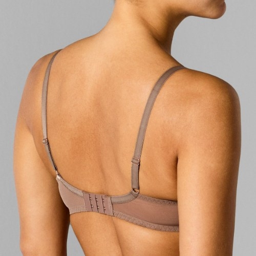 Sapph Chan mole grey non-padded bra