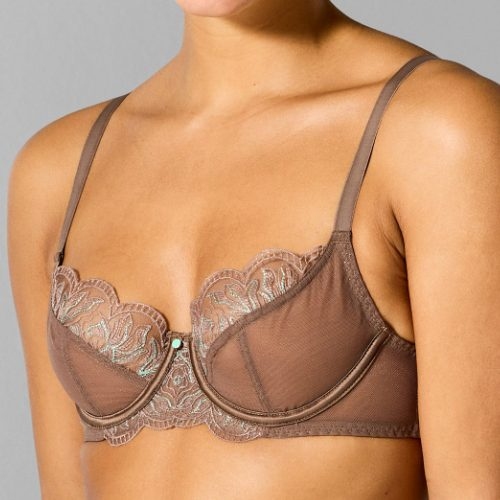 Sapph Chan mole grey non-padded bra