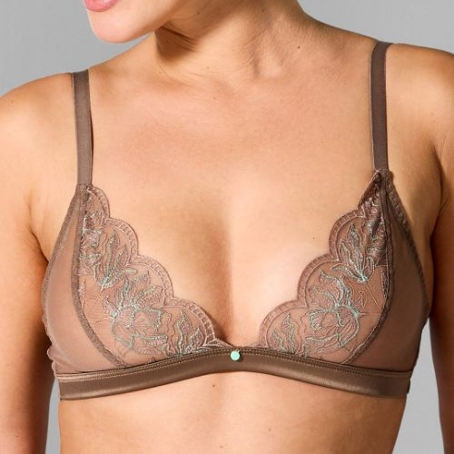 Sapph Chan mole grey non-padded bra
