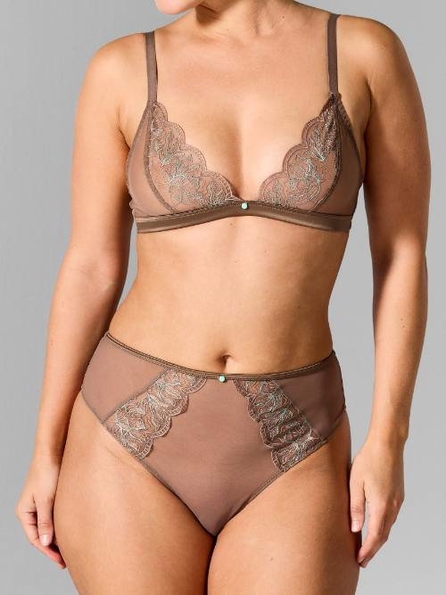 Sapph Chan mole grey non-padded bra