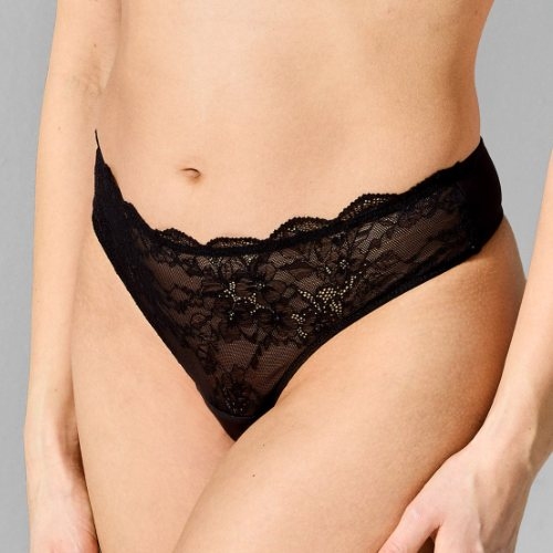Sapph Fabulous black thong
