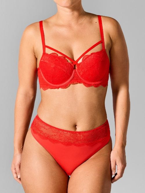 Sapph Fabulous red padded bra