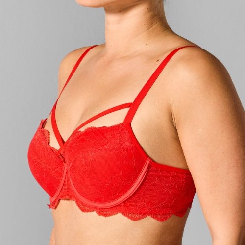 Sapph Fabulous red padded bra