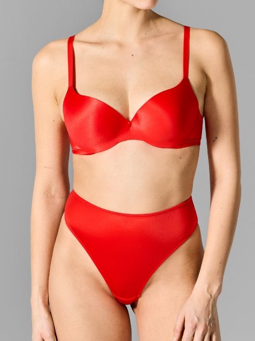 Sapph Comfort red padded bra