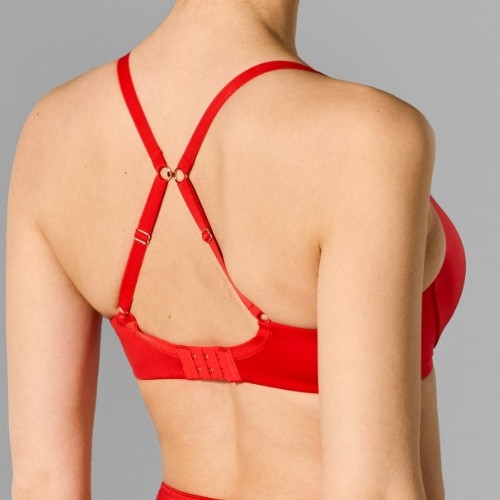 Sapph Comfort red padded bra