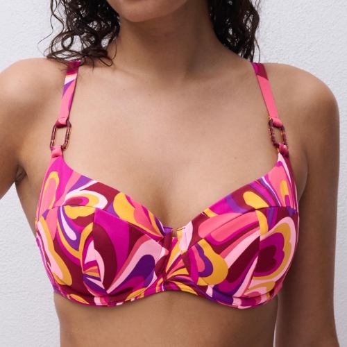 Chantelle Badmode Vita pink/print soft-cup bikini bra